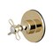 Kingston Brass KS3032BEX Single-Handle Three-Way Diverter Valve with Trim Kit, Polished Brass KS3032BEX - alternate 1